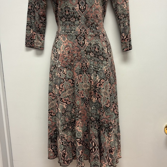 Peruvian Connection King Street Pima Cotton Modal Swing Dress Size XS - Picture 3 of 13